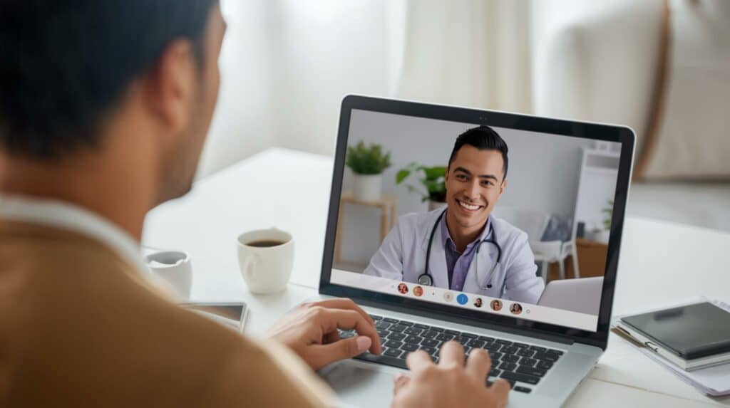 Consulta médica online para avaliar sintomas de constipação, gripe ou Covid-19