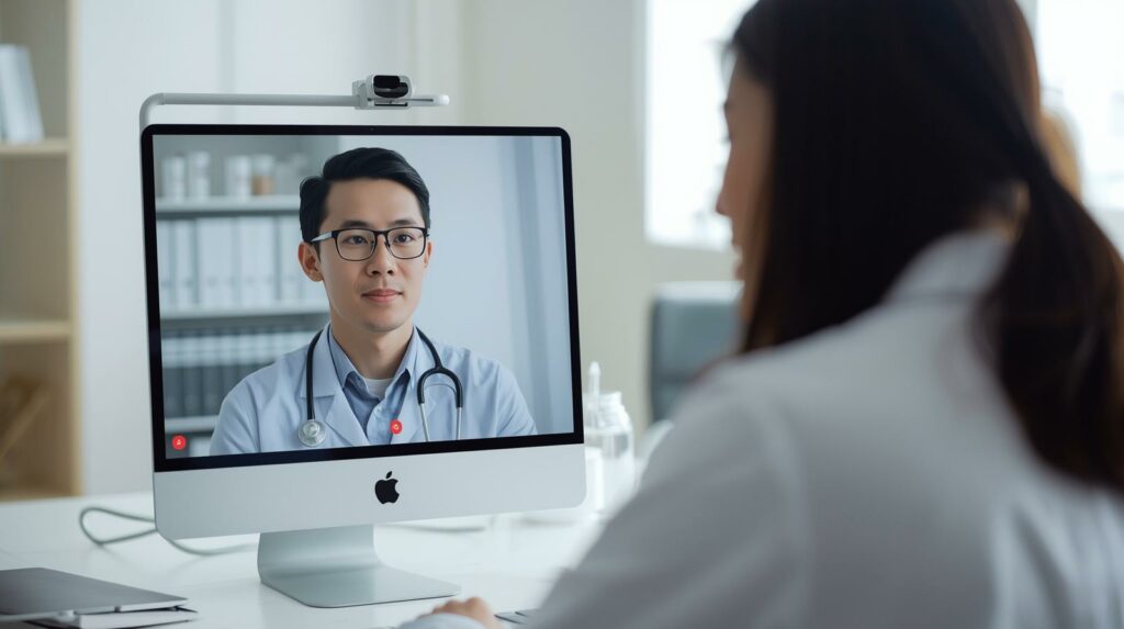 Consulta médica online para esclarecimento de covid-19 vs gripe