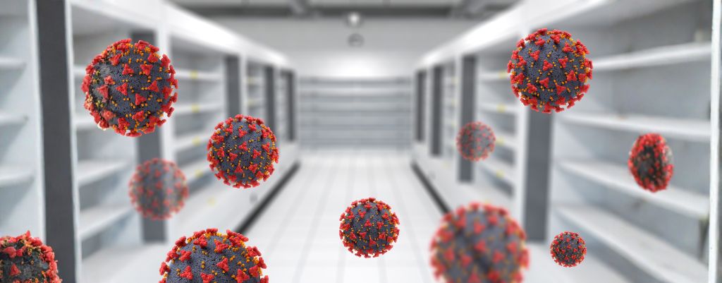 Representação do vírus na comparação covid-19 vs gripe e sua transmissão
