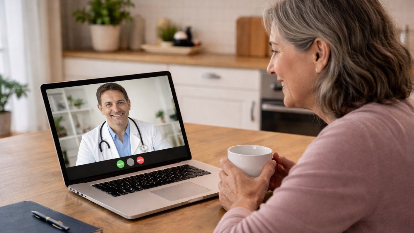 Consulta médica online para acompanhamento da gravidez