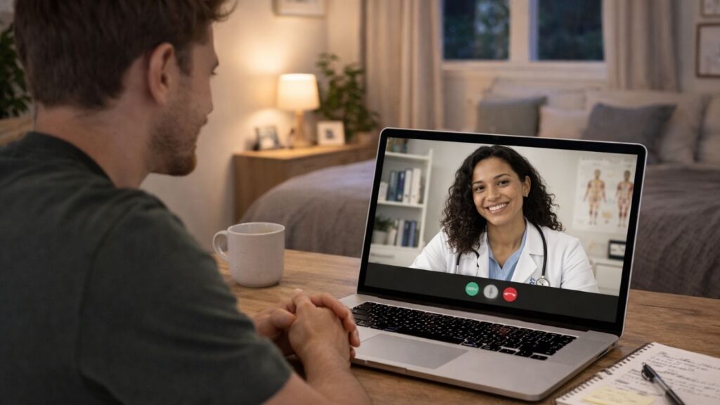 Consulta médica online para mulheres